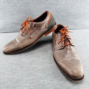BULLBOXER - Men's Handmade Tan Leather Lace Up Oxfords Size 11  B10